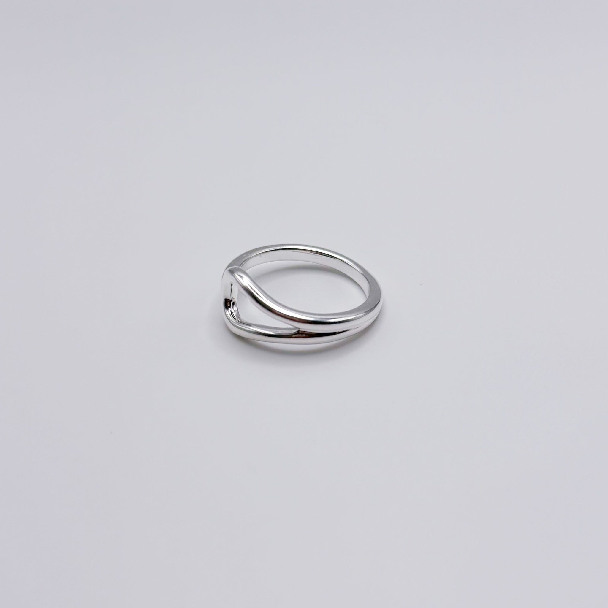 Bague goutte argent