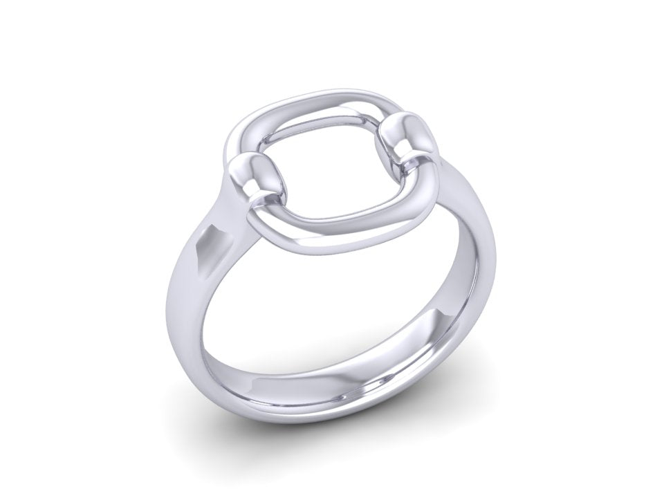 Boucle ring in silver