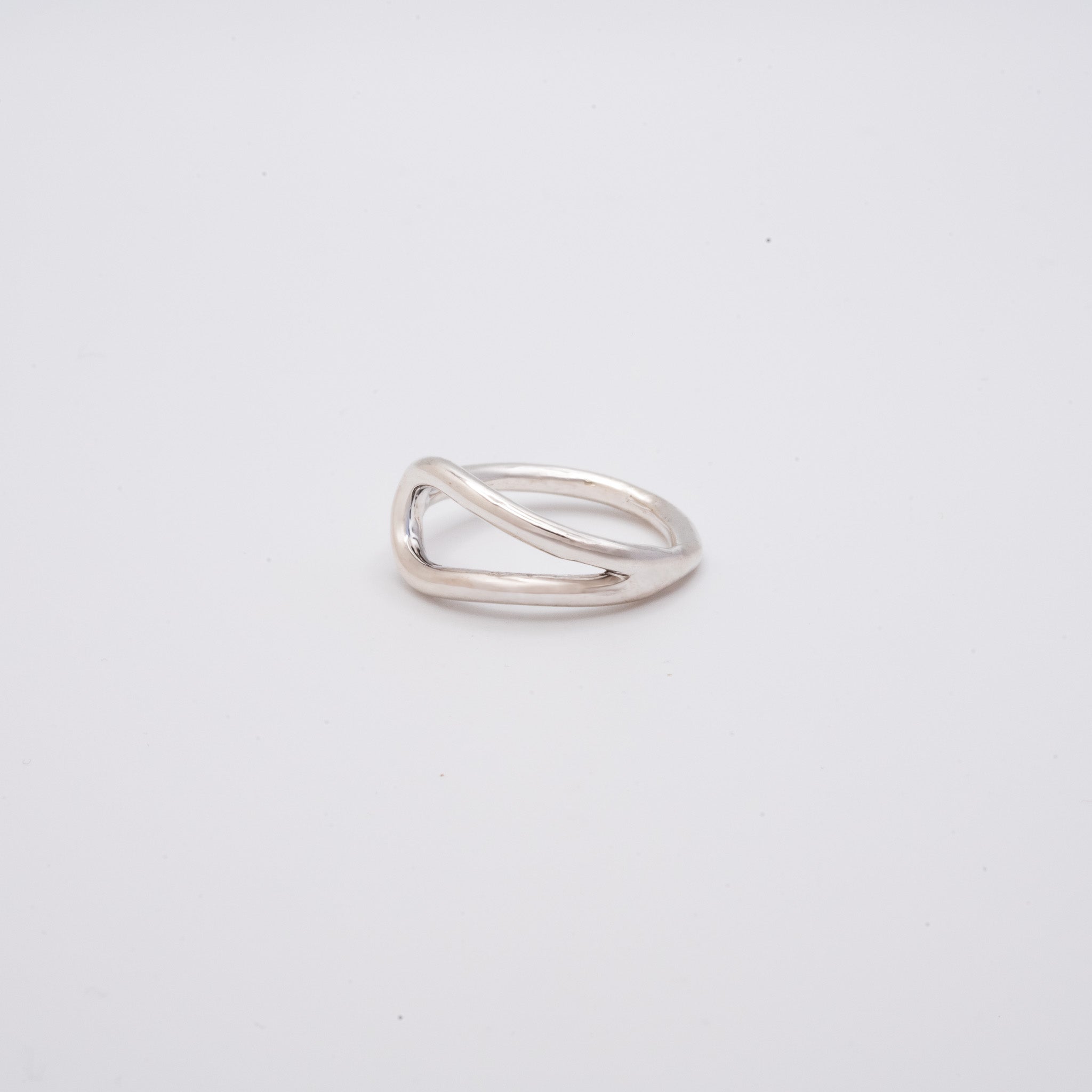 Drop ring silver